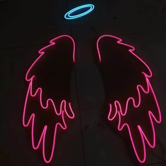 Custom LED Neon Lights Angel Wings Signs Full Color 12V