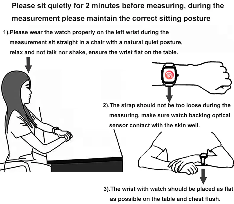 Hot sells Holiday gift Smart BT Bracelet with Blood glucose Heart rate blood pressure for Elderly healthcare E530