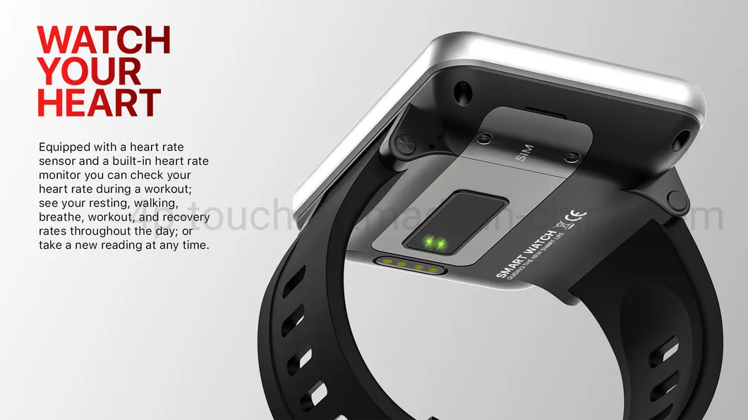 Latest IP67 Waterproof High Capacity 4G Bluetooth SIM GPS Smart Watch with Heart Rate DM100