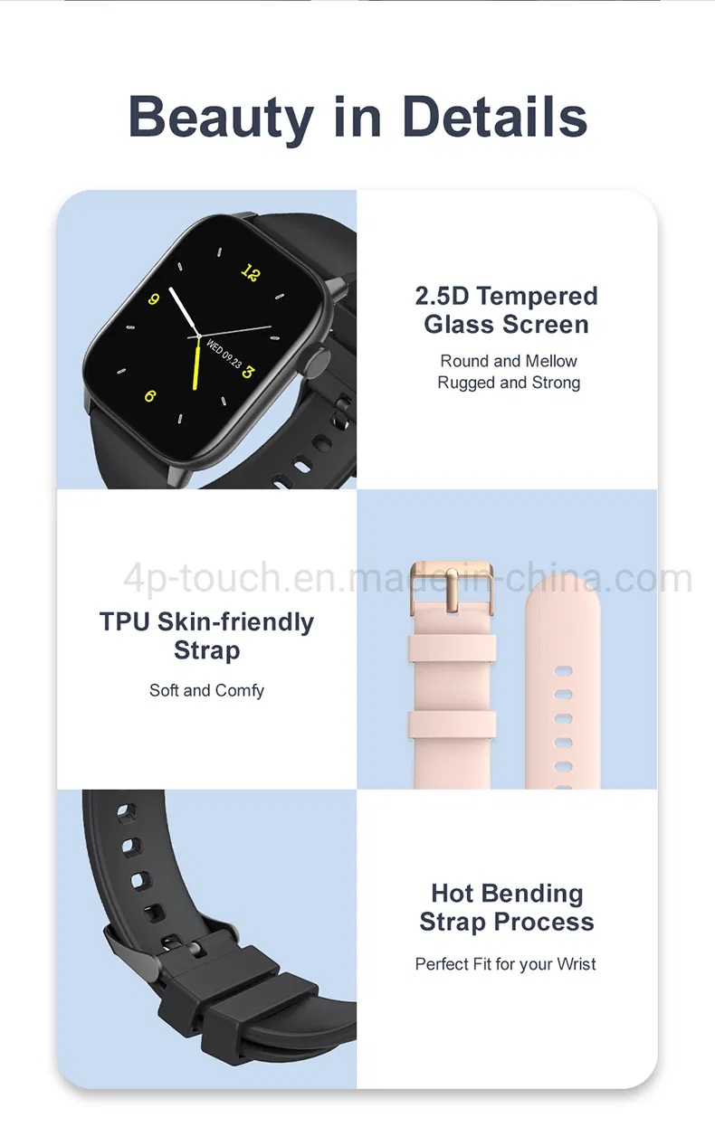 Latest IP68 Waterproof Bt Music Control Smart Watch with Heart Rate SPO2 KW76