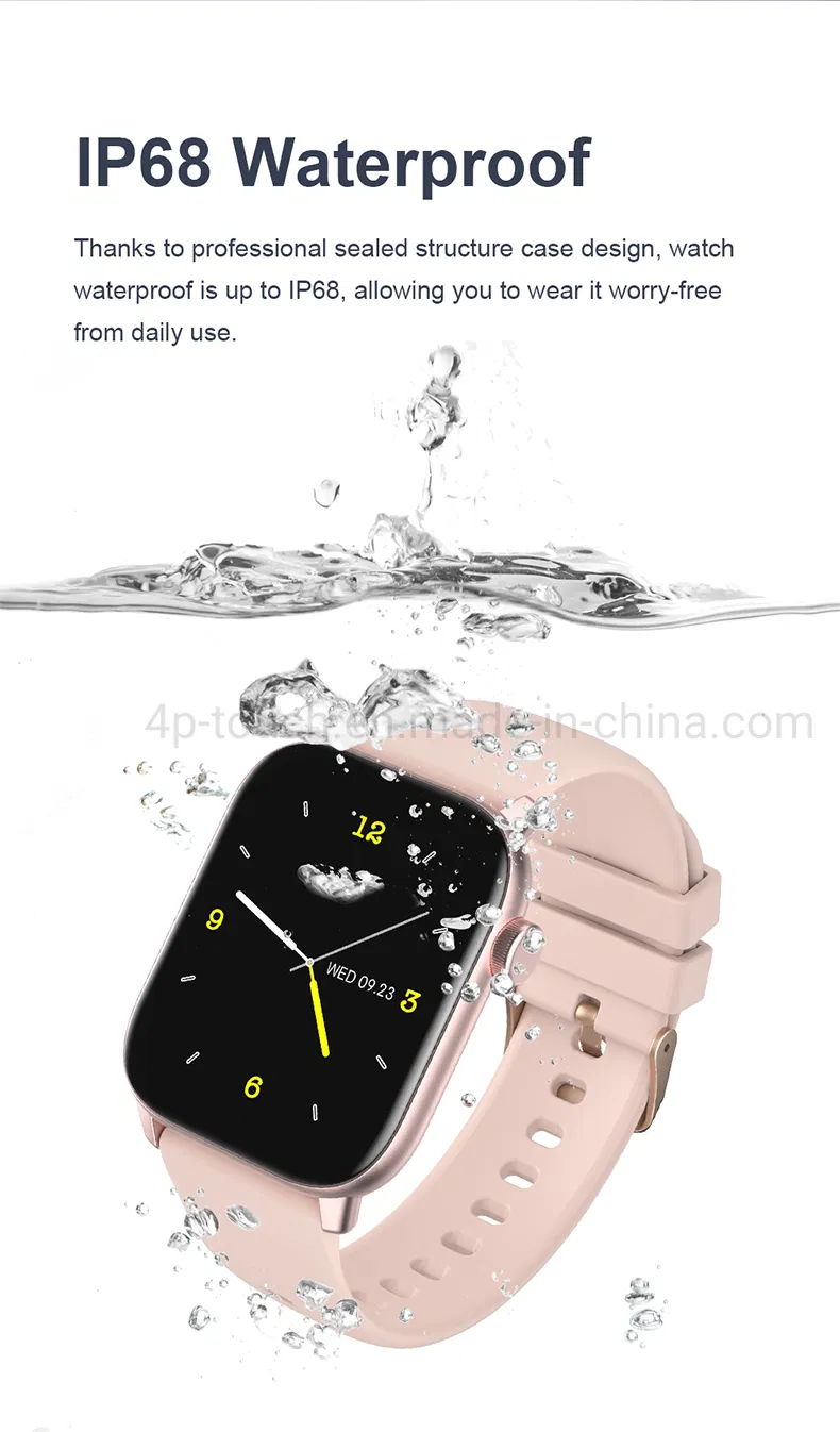 Latest IP68 Waterproof Bt Music Control Smart Watch with Heart Rate SPO2 KW76