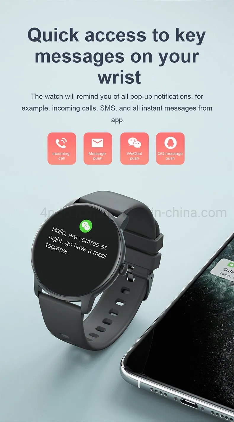 New Arrival IP68 Waterproof Real Time Heart Rate SpO2 Monitoring Smart Wristband with Bt Music KW77