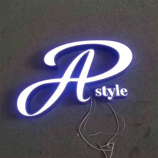 Custom RGB LED Logo Storefront Illuminated Channel Letter Signage