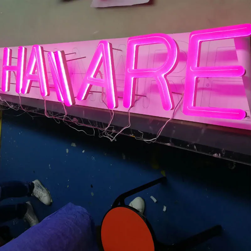 Customized Colorful Party LED Acrylic Neon Signs Letters 3D Lighting up Signage