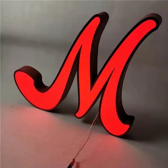 Customized 3D Outdoor Waterproof Lighting Channel Letter Acrylic Facelit LED Signage