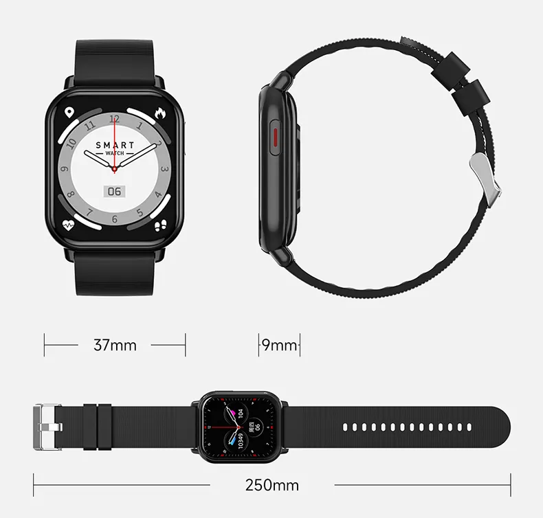 2024 The latest IP68 waterproof Bluetooth Smart watch with Heart rate Blood pressure body temperature monitoring ZW32