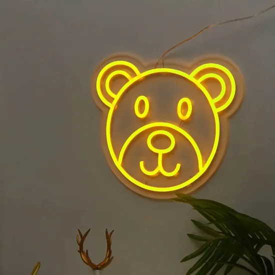 Erybaysign Custom 5V USB Cute Bear Design Flex Neon Sign