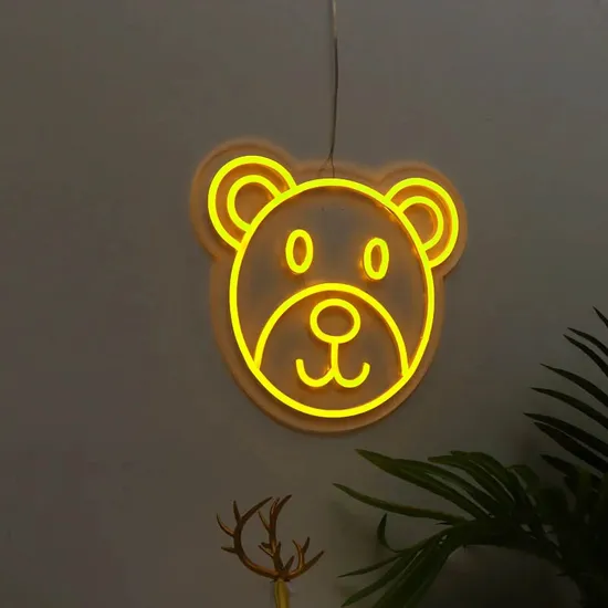 Erybaysign Custom 5V USB Cute Bear Design Flex Neon Sign