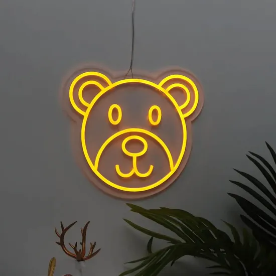 Erybaysign Custom 5V USB Cute Bear Design Flex Neon Sign