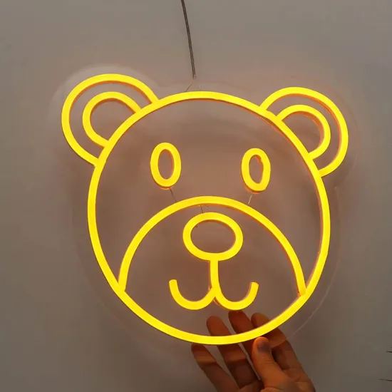 Erybaysign Custom 5V USB Cute Bear Design Flex Neon Sign