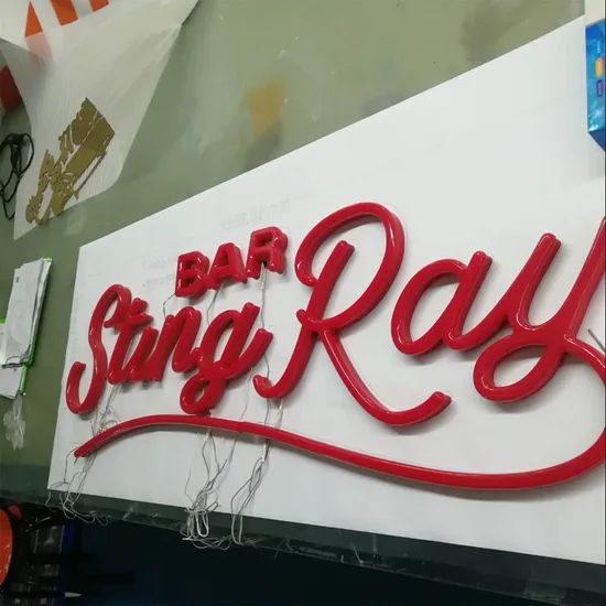 Erybaysign Custom Advertising High Quality Liquid Acrylic Neon Sign