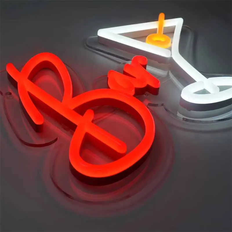 Factory Custom High Quality Liquid Acrylic Neon Sign Barbershop Light Industry Daily Use