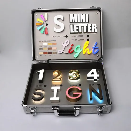 Exhibition and Advertising Letters Signage Sampel Suitcase 3D Letter Sign