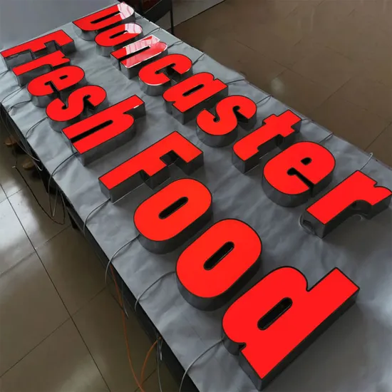 Factory Custom LED Frontlit Letters Stainless Steel Letter Signboard