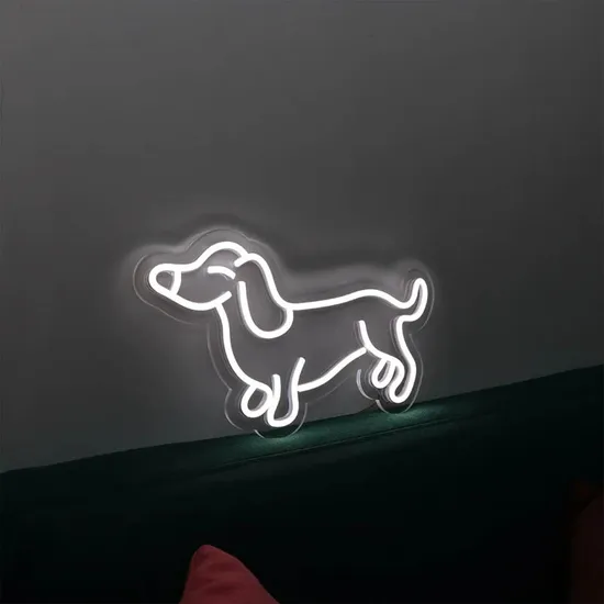 Factory Custom Small Dachshund Dog Neon Sign 5V USB