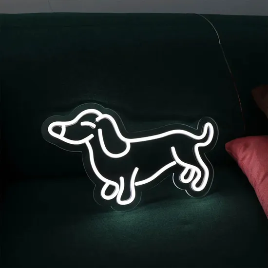 Factory Custom Small Dachshund Dog Neon Sign 5V USB