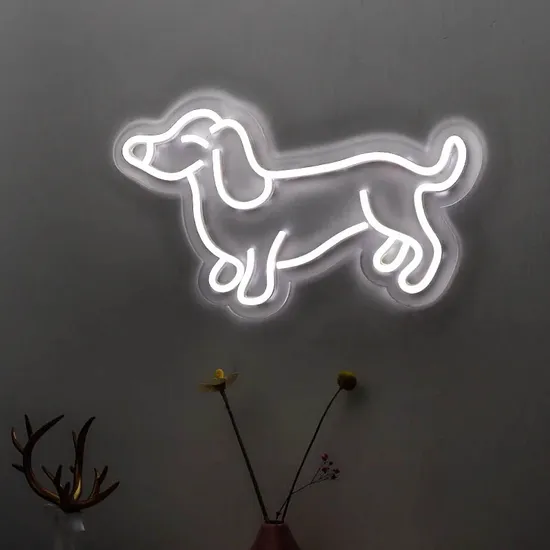 Factory Custom Small Dachshund Dog Neon Sign 5V USB