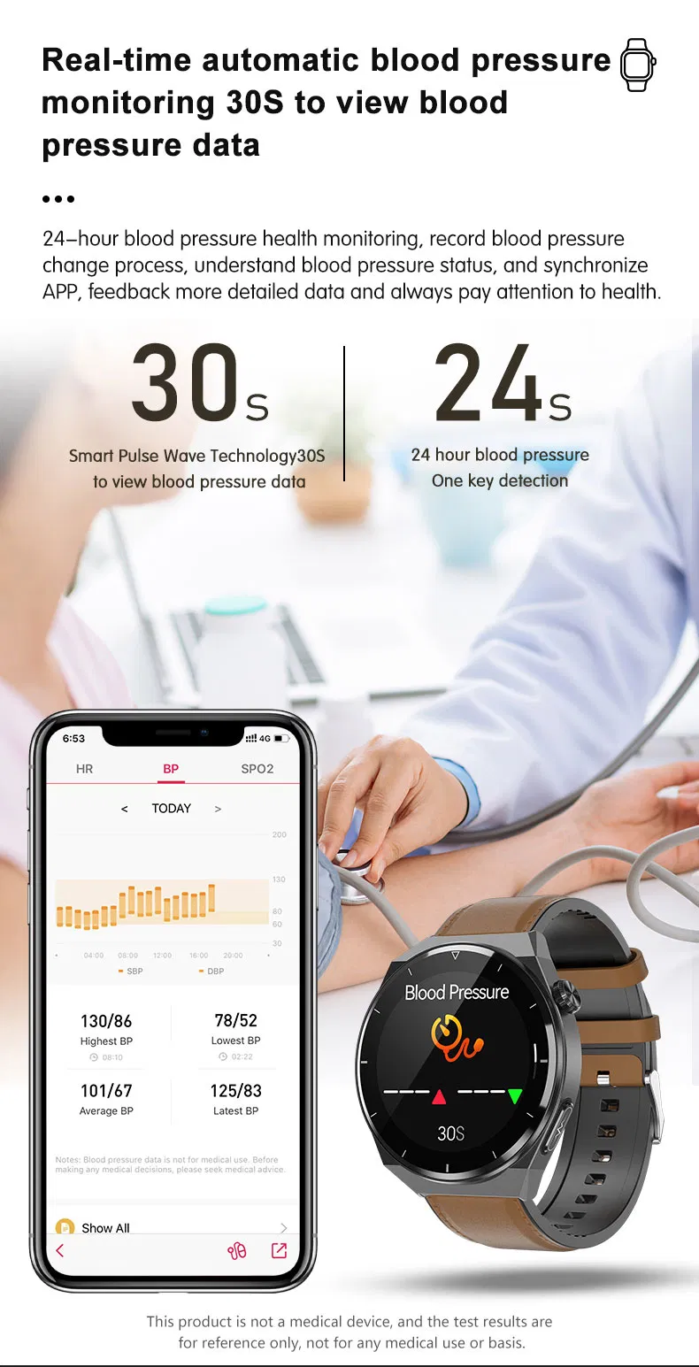 High Quality IP68 Water Resistance Long Battery Life ECG PPG HR Blood Pressure Body Temperature SPO2 Sport Smart Bracelet TK20