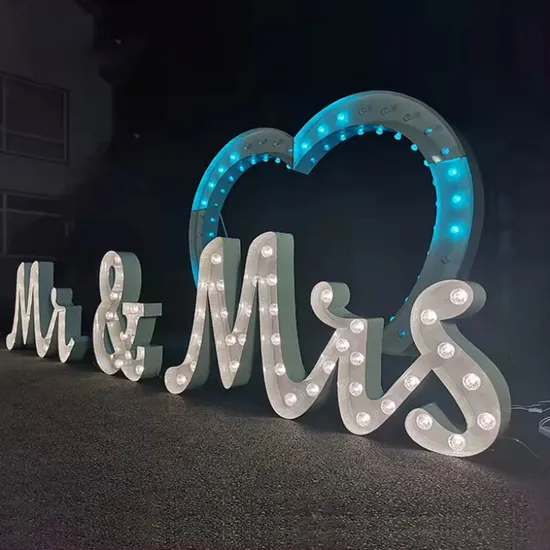 Frame Neon Letter Marquee Letters Signage Baby Wedding Decoration