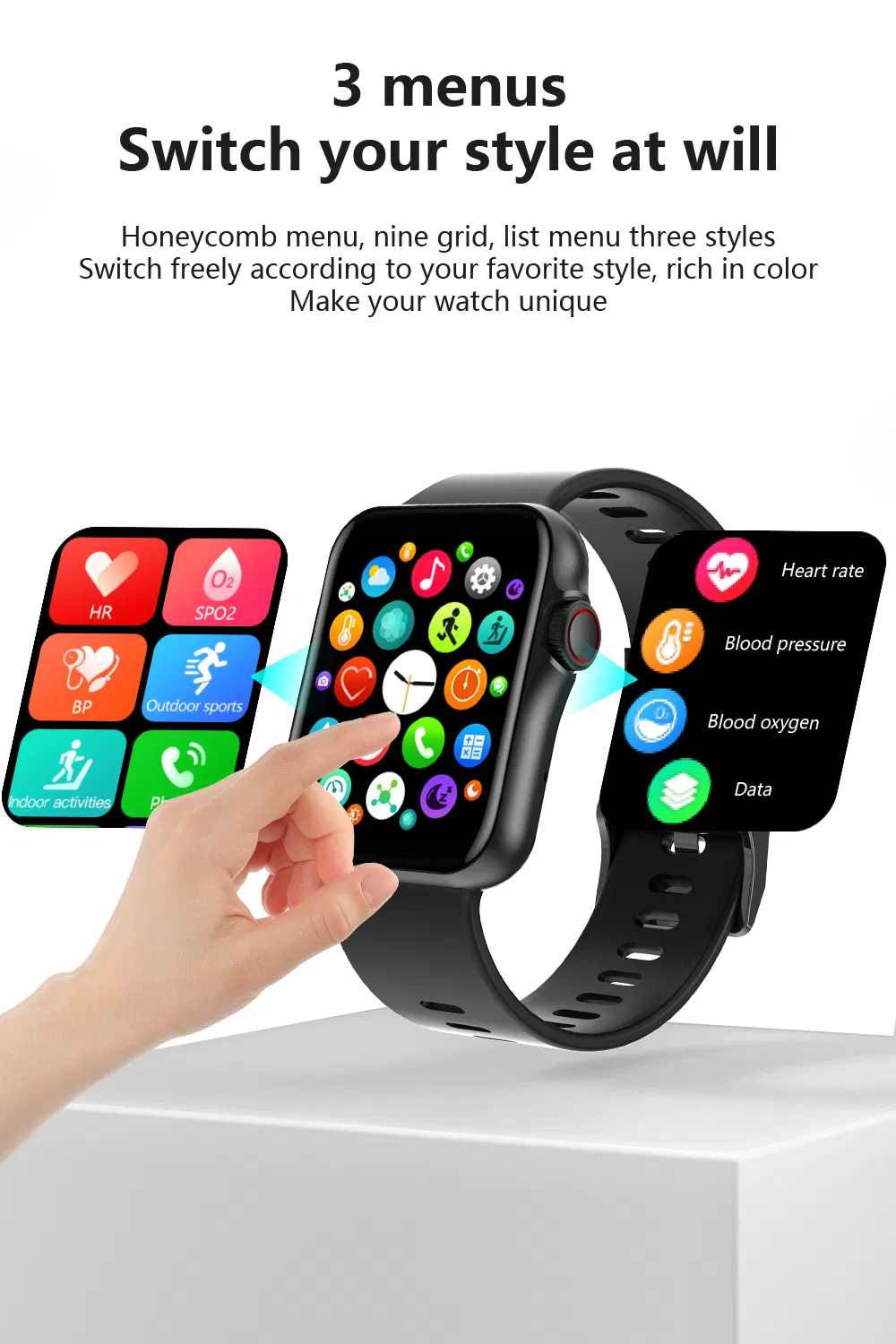 IP67 Precise Blood Pressure Monitoring Long Working Smart Bracelet with Bluetooth Call D07