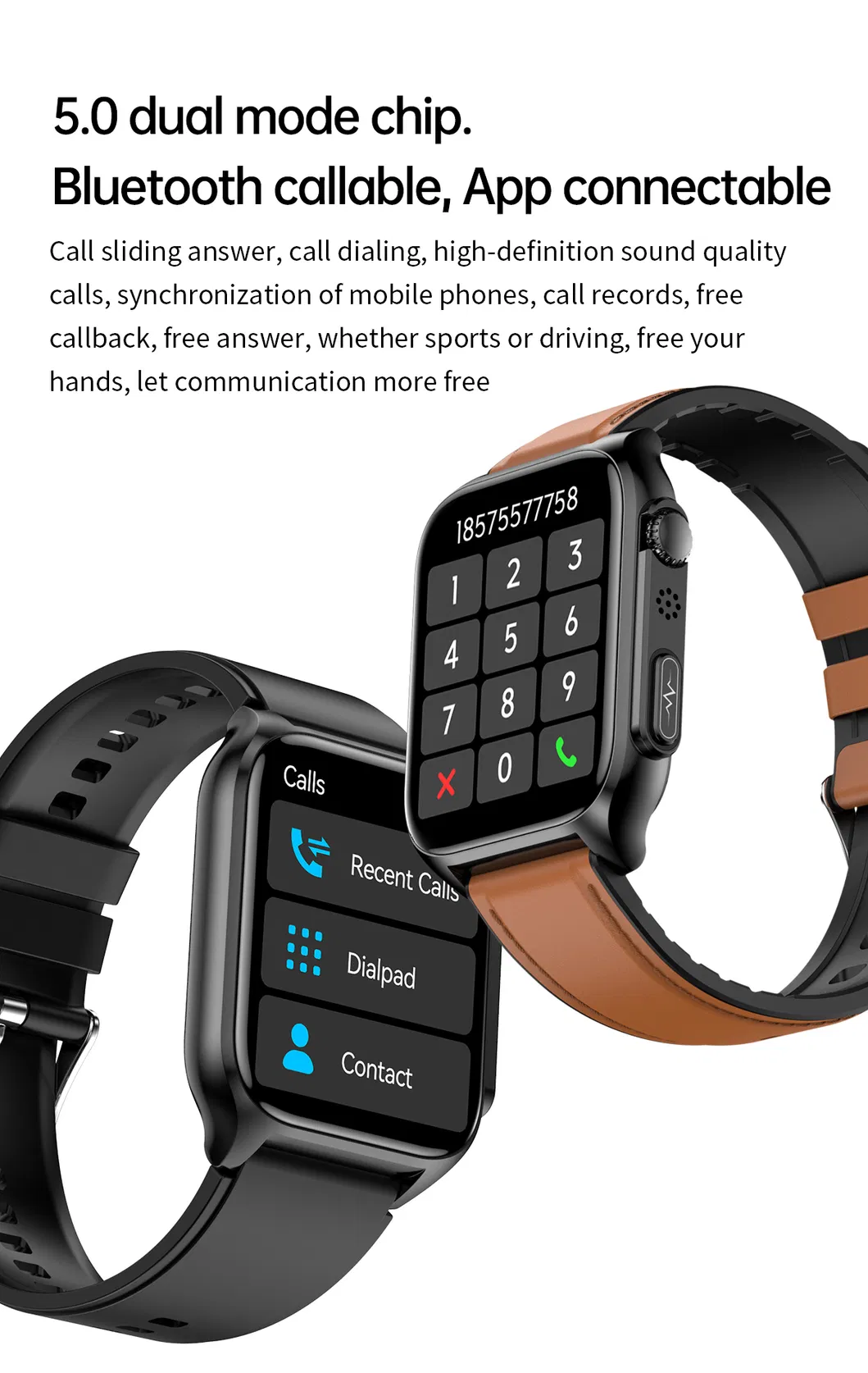 IP67 Waterproof Bluetooth Call Smart Sport Bracelet for Android IOS with Blood Pressure Body Temperature Heart Rate Monitoring TK12