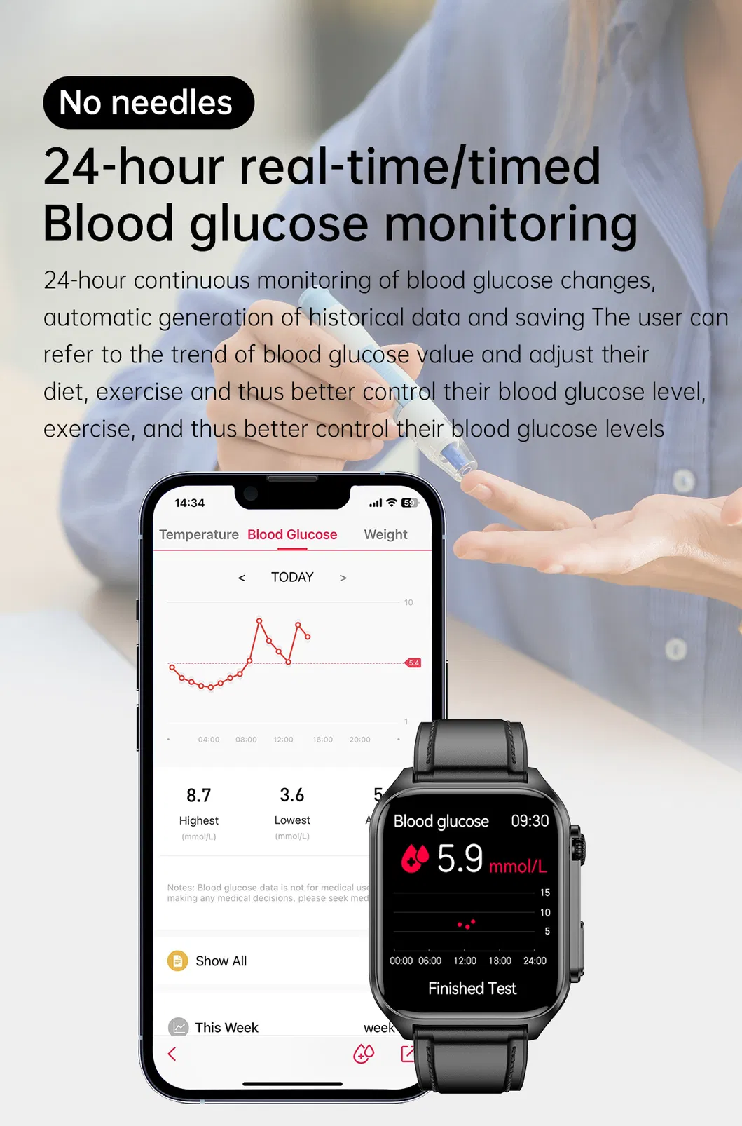 IP67 Waterproof Bluetooth Call Smart Sport Bracelet for Android IOS with Blood Pressure Body Temperature Heart Rate Monitoring TK12