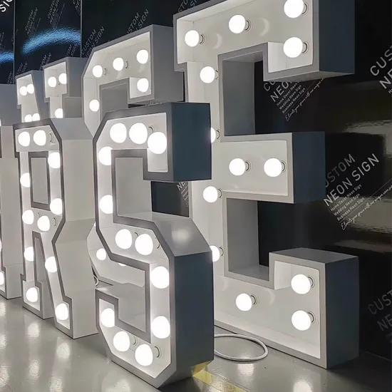 Giant Light LED Bulb Channel Letter Near Me 4 Foot Marquee Letters