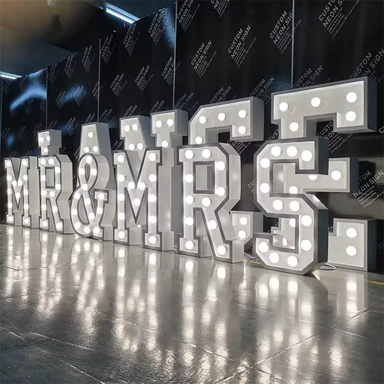 Giant Light LED Bulb Channel Letter Near Me 4 Foot Marquee Letters