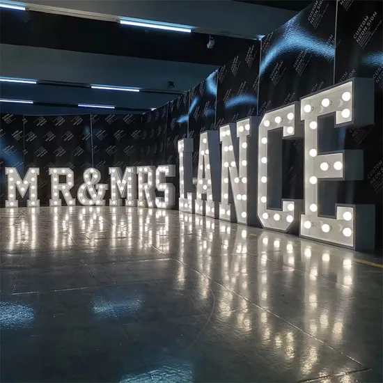 Giant Light LED Bulb Channel Letter Near Me 4 Foot Marquee Letters