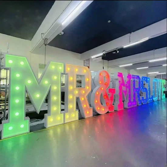 High Quality 3 FT LED 4 Foot Letters Custom Signs Alphabet and Numbers Marquee Letter