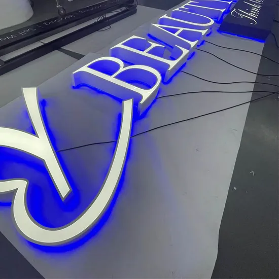 Indoor Lighted for Businesses Metal Shop Best Storefront Signs LED Acrylic Channel Letter Sign