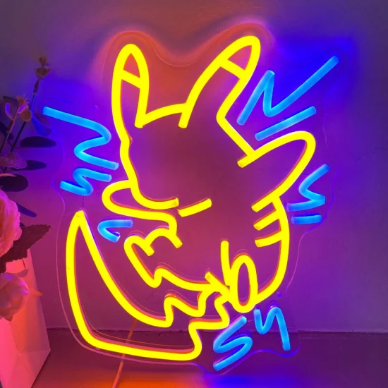 Japanese Anime Neon Sign Cartoon Gamer LED Lights for Wall Art