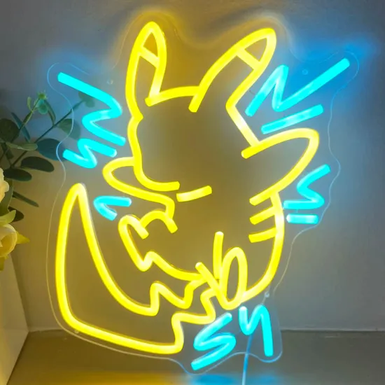 Japanese Anime Neon Sign Cartoon Gamer LED Lights for Wall Art