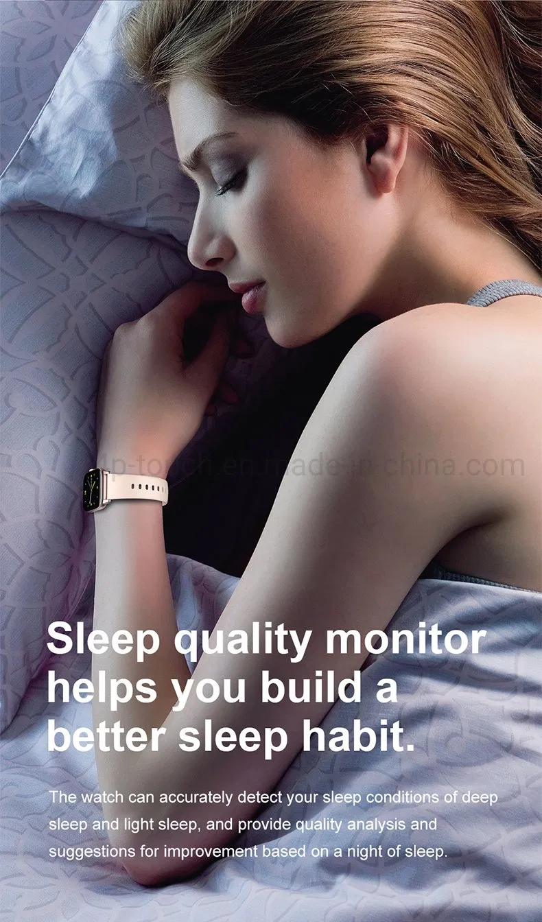 Large Screen IP68 Waterproof Healthy Sleep Monitoring Smart Sport Watch with Bt Music Control KW76