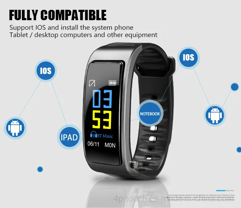 New Accurate Heart Rate Calories Monitoring Smart Watch Earphone Bracelet with Bt Call Y3 Plus