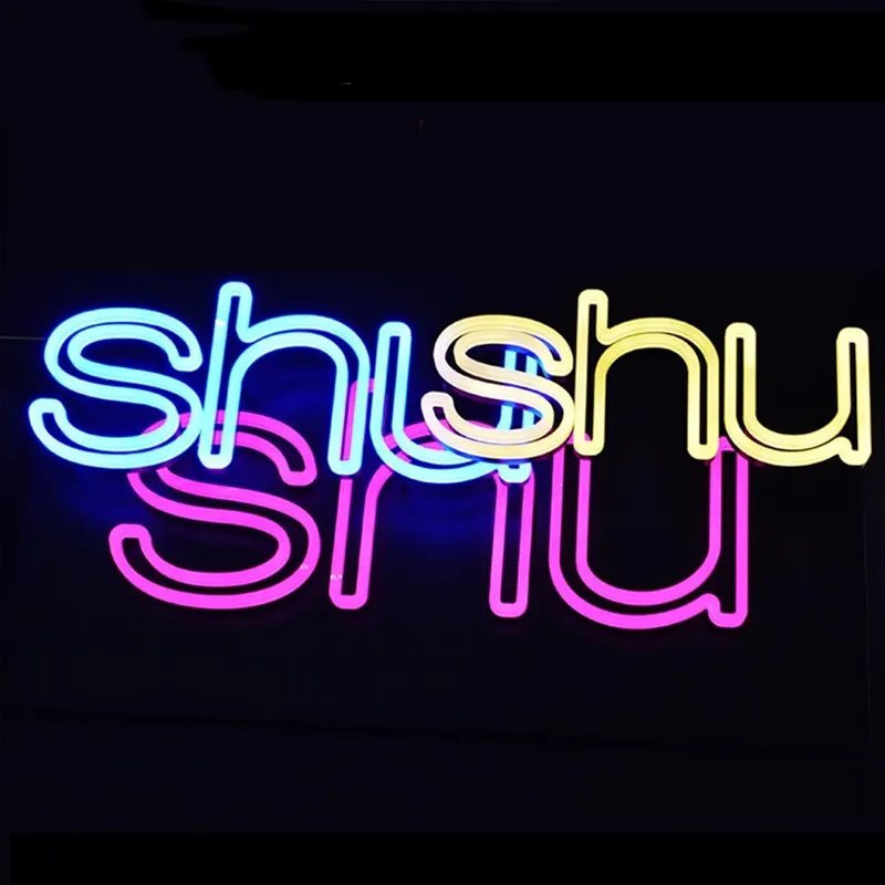 Light Logo Custom LED Light Acrylic Neon Signage Letters Business Logo Sign for Decoration