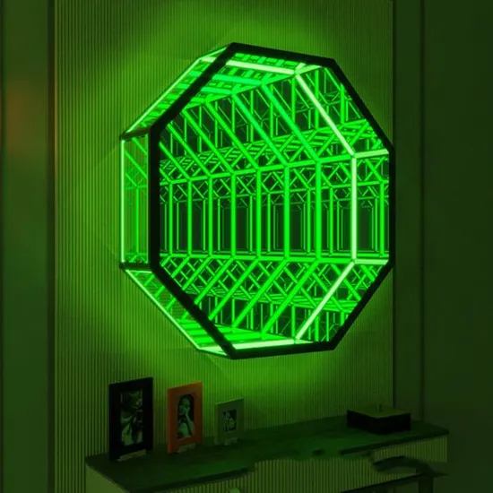 LED Tunnel Mirror Light 3D Custom Infinity Mirror LED Signs Neon Signs Mirror Neon Signage