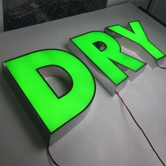 Letters Shop Signs LED Metal Channel Letters Wall Mounted Business Sign