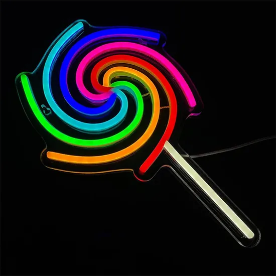 Lollipop Net Red Figure Modeling Light Luminous Character Neon Sign