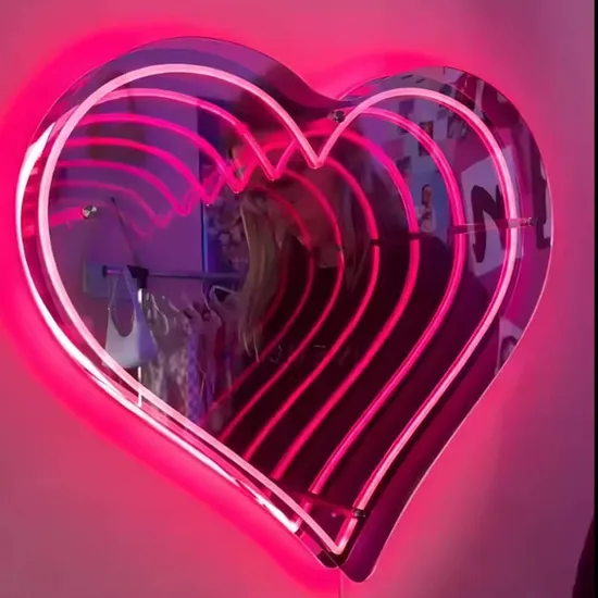 Multi-Layer Infinity Mirror Neon Light Extension Playground Villa Hotel Abyss Word Tunnel