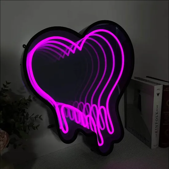 Multi-Layer Infinity Mirror Neon Light Extension Playground Villa Hotel Abyss Word Tunnel