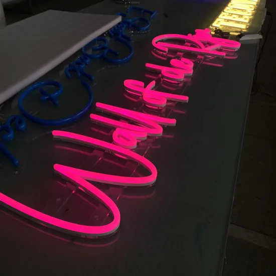 Neon Pop Art Customized Acrylic Neon Lighting Signs RGB Neon Sign