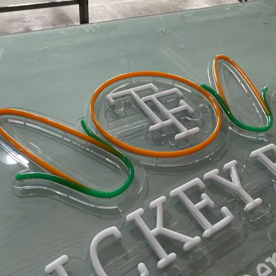 No MOQ Customize Erybaysign Acrylic Neon Signage Colorful LED Signboard