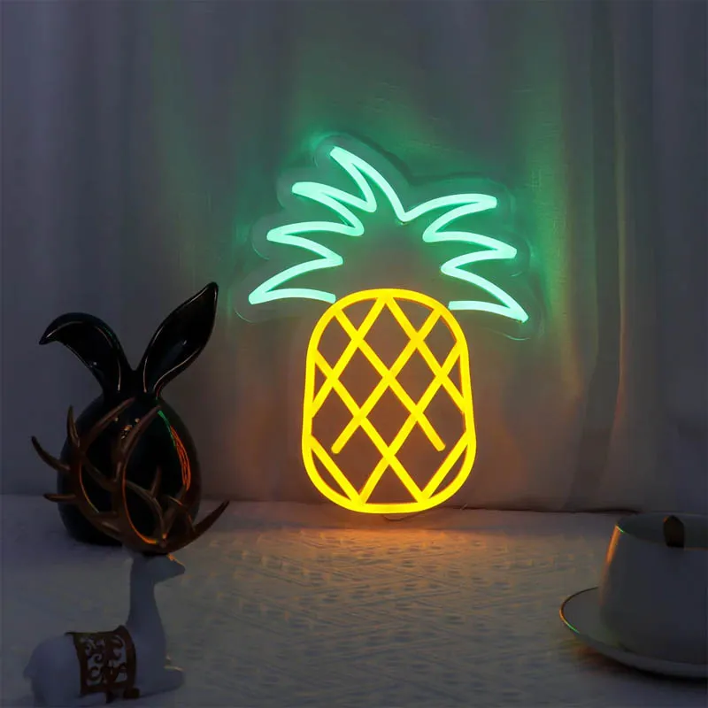 Pineapple LED Neon Sign Wholesale Small 5V USB Flex Neon Logo