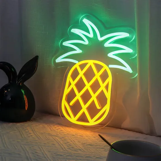 Pineapple LED Neon Sign Wholesale Small 5V USB Flex Neon Logo