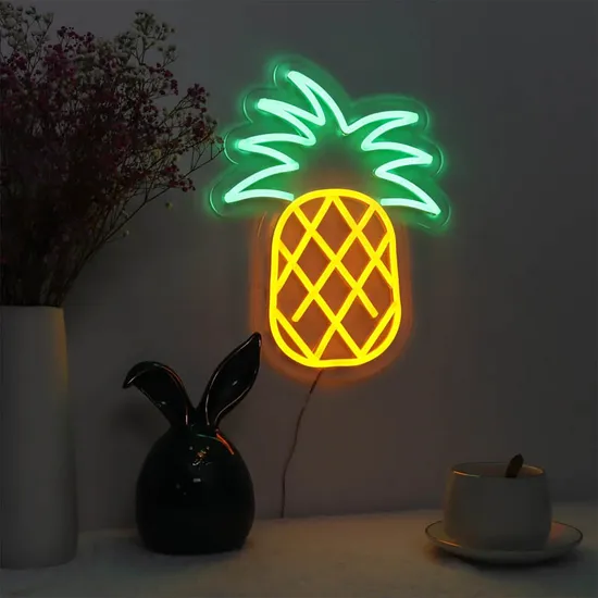 Pineapple LED Neon Sign Wholesale Small 5V USB Flex Neon Logo