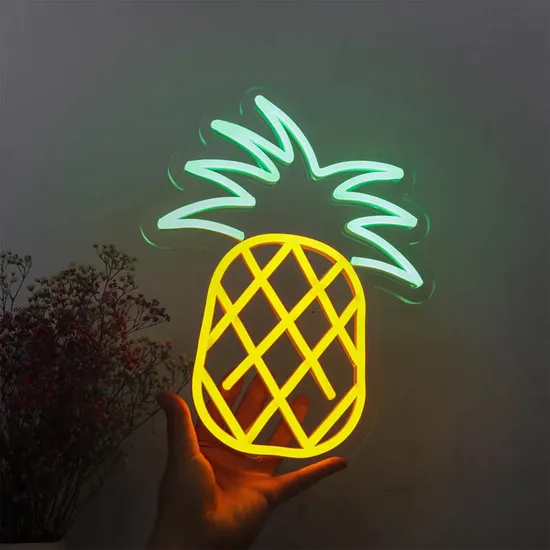 Pineapple LED Neon Sign Wholesale Small 5V USB Flex Neon Logo