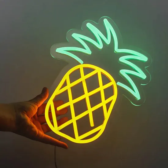 Pineapple LED Neon Sign Wholesale Small 5V USB Flex Neon Logo