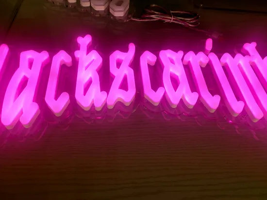 RGB LED Acrylic Neon Sign Acrylic Neon Outdoor Custom Company Sign