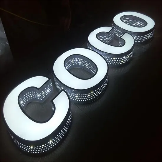 Side and Backlit Logo Signgae 3D Brushed Stainless Steel Metal Laser Cutting Letters Sign for Decoration